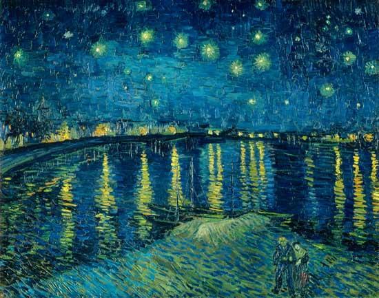 Vincent van Gogh. La nuit toile.
