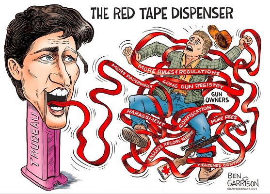 Trudeau the Red Tape Dispenser.