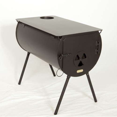 Small portable wood stove for camping.