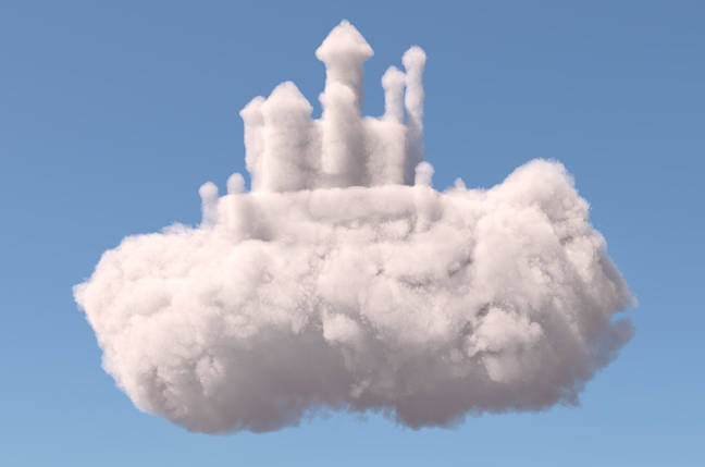 Castle made of clouds.