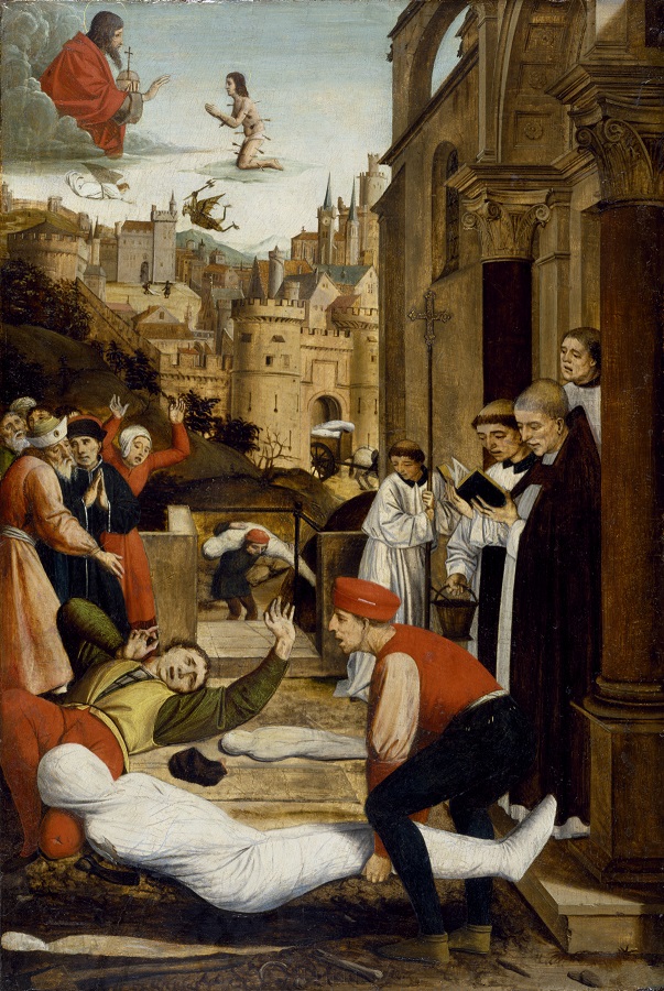 Saint Sbastien intercdant pour les victimes de la peste.