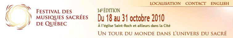 Festival des musiques sacr�es de Qu�bec