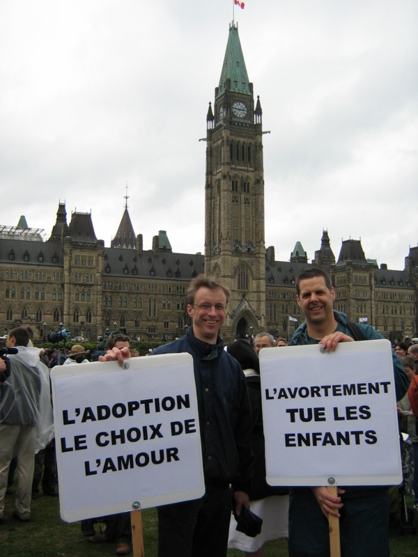 Bernard Westerveld et Stefan Jetchick � la Marche de 2009